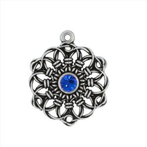 Colgante mandala con cristal