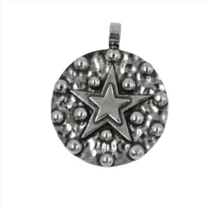 Colgante redondo con estrella