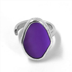 Anillo redondo irregular espejado