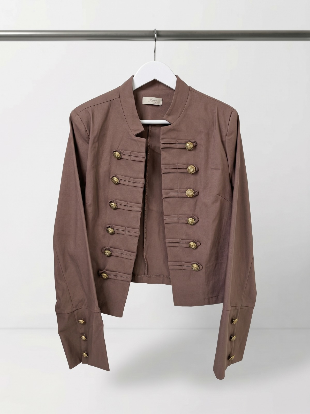 Chaqueta tela con botones - Imagen 2