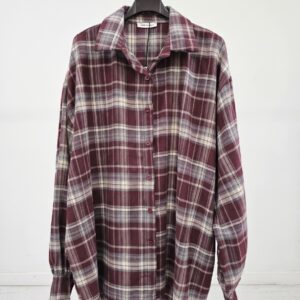 Sobrecamisa larga de cuadros