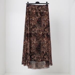 Falda larga leopardo