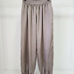 Pantalones tela saten anchos